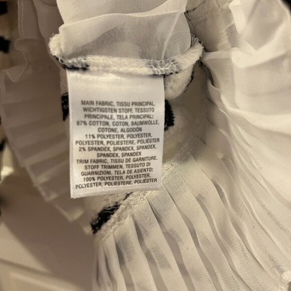 Anthropologie Postage Stamp Top Striped Tunic blue white S - Picture 7 of 7